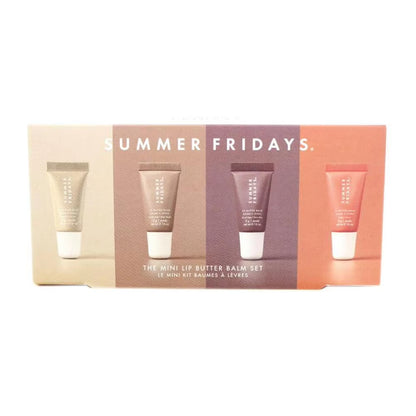 Summer Fridays Vanilla Beige Lip Balm Smooth Soft Tube Mirror Lip Gloss Set Moisturizing Transparent Lipstick Lip Makeup Set